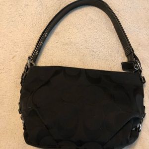 Coach black hobo bag
